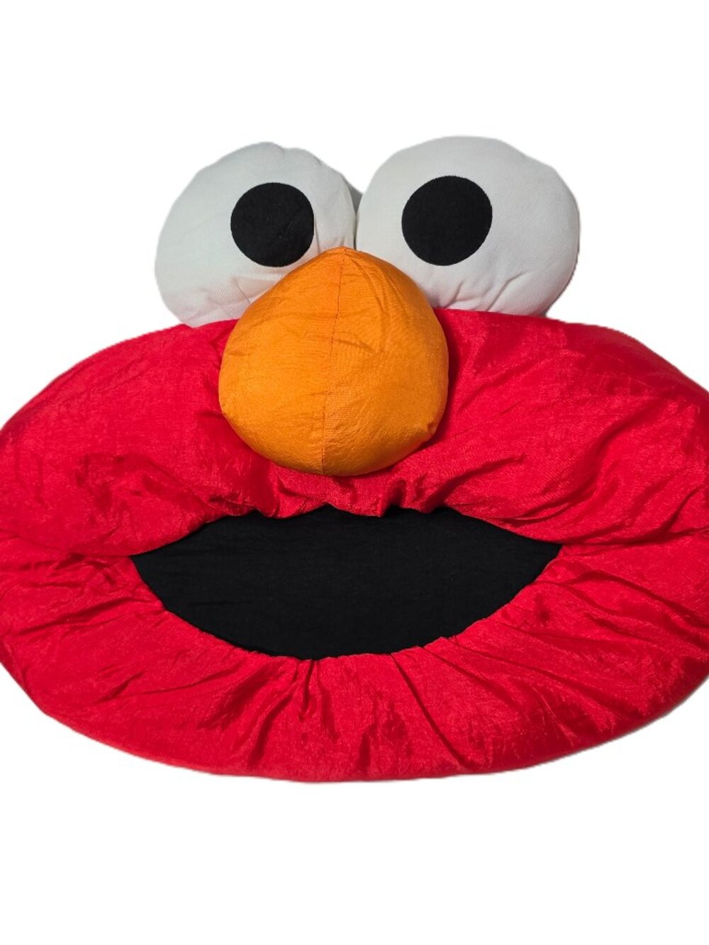 Vintage Elmo Pillow Face Plush Toy Parachute Stuffed Animal CTW Henson 90s 1996